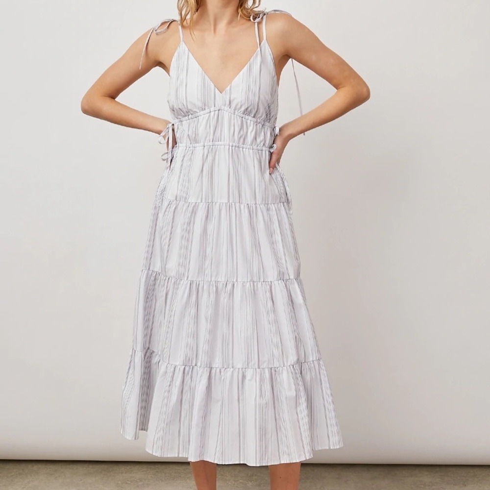 NEW Rails Julia Striped Tiered Maxi / Midi Sundress | Boho Dress
